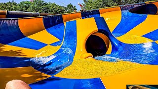 Waterslides at Alpamare in Pfäffikon Switzerland [upl. by Eecal]