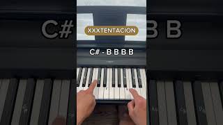 XXXTENTACION EASY Piano Tutorial piano pianototurial viral easypiano easytutorial [upl. by Beichner276]