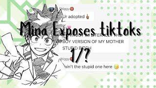 Mina Exposes tiktoks1Izuku [upl. by Griffin383]