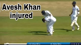 Avesh Khan injured by Hanuma Vihari [upl. by Jeremie450]