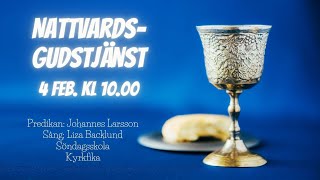 Gudstjänst i kyrkan och digital 4 Februari 2024 [upl. by Adora]