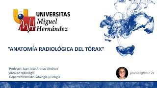 Anatomía radiológica del Tórax umh1967 202324 [upl. by Gamaliel]