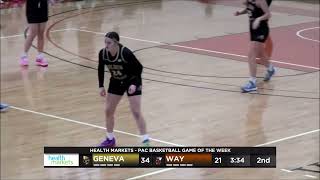 Geneva WBB Highlights at Waynesburg on 12623 [upl. by Havelock]