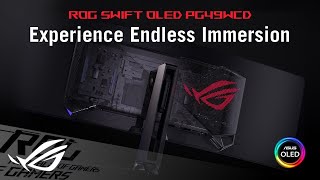 Experience Endless Immersion ROG Swift OLED PG49WCD  ROG [upl. by Mainis644]