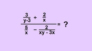 Algebra  Complex Fractions 4 of 6 [upl. by Portwin]