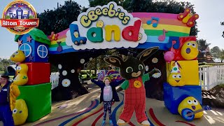 Alton Towers CBeebies Land April 2023 Vlog ON RIDE FOOTAGE [upl. by Cresida]