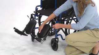 Features and Benefits of the Blue Streak Single Axle Wheelchair BLS18FBD [upl. by Moitoso]