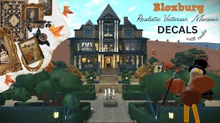 MustHave Bloxburg Decals for Classic Victorian Style [upl. by Haelak373]