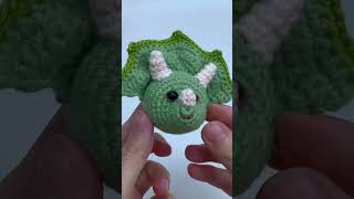 How to crochet triceratops key cover crochetanywhere howtocrochet crochet [upl. by Aserahs823]