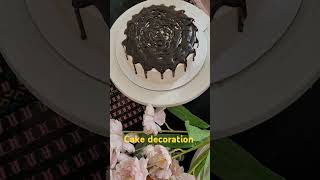 Easy cake decoration Cake drippingসহজ উপায়ে কেক ডেকোরেশন [upl. by Ahsienal]