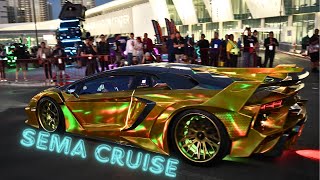 SEMA 2023  SEMA cruise  the hottest custom vehicles roll out of the Convention Center [upl. by Norita48]