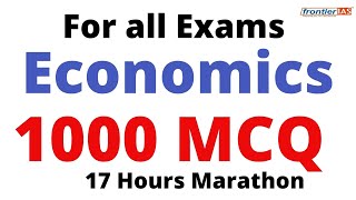 Economics 1000 MCQ I Indian Economy I Macroeconomics I Microeconomics I For all exams [upl. by Sualkcin]