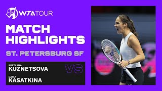 Svetlana Kuznetsova vs Daria Kasatkina  2021 St Petersburg Semifinals  WTA Match Highlights [upl. by Carlile106]