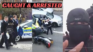 NEW delivery rider catches TWO MOPED THIEVES in London [upl. by Zabrina]