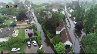 Inondations à La Guéroulde  Juin 2018 Eure  Normandie [upl. by Sal72]