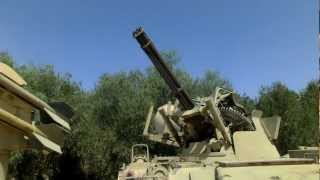 Close look at M163 Vulcan 20mm 3000 RPM Gatling Anti Aircraft Gun on M113 [upl. by Ykcir]