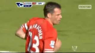 Jamie Carragher Thunder Strike vs QPR  HD  5192013 [upl. by Arihs35]