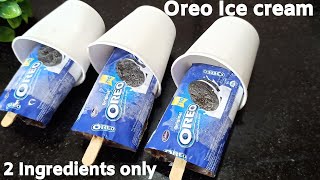 2 ingredient Oreo ice cream recipe without CreamChocolate amp Oreo recipesChocobar [upl. by Assert]