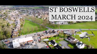 St Boswells From The Air 2024 [upl. by Akcebar494]