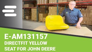 Review EAM131157 DirectFit™ Yellow Seat for John Deere  epartsshop [upl. by Pompei]