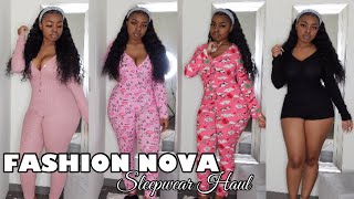 FASHION NOVA SLEEPWEAR HAUL Holiday Approved Vlogmas Day 8  Luxury Tot [upl. by Aramad177]