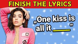 FINISH THE LYRICS  Summer Songs Edition 🎵  Music Quiz [upl. by Alia]