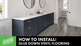 How to Install Glue Down Vinyl Floor [upl. by Ymmaj893]