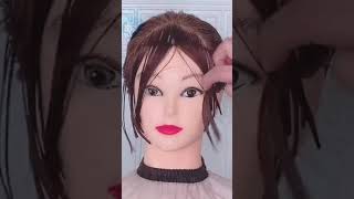 Curtain bangs haircut 💇 hairstyle 💇‍♀️ youtubeshorts hairstyle [upl. by Teerprah476]