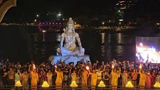 Sacred Ganga Aarti  Parmarth Niketan  Rishikesh [upl. by Ahsekad75]