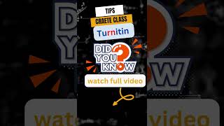 Create class in right way turnitin  shorts youtubeshorts [upl. by Thane438]