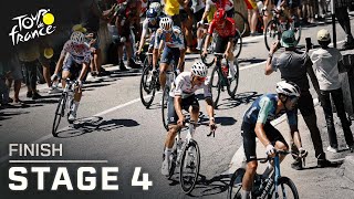 Highlights 2024 Tour de France Stage 4 finish  Cycling on NBC Sports [upl. by Kathrine]