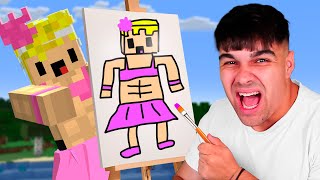 Todo lo que Dibujo en La Vida Real Aparece en Minecraft [upl. by Agatha151]