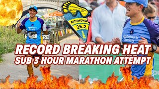 Record Breaking Richmond Marathon 2023  Sub 3 Hour Attempt [upl. by Hugo]