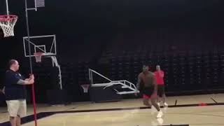 Deandre Ayton  7 footer 260 lbs 44 inch vertical via deandreayton ht hurdles [upl. by Nostaw467]