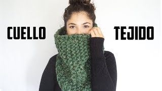 CUELLO SUPER FÁCIL TEJIDO CON DOS AGUJAS  TUTORIAL  Daniis Ways ♡ [upl. by Smoot624]