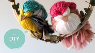 Vogeltjes maken van wol  Een toffe DIY in de lente [upl. by Ahsyek144]