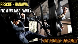 Like a Dragon Gaiden  Rescue Hanawa from Watase Family  Yuri Tsuruno Boss Fight [upl. by Niela]