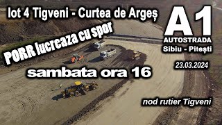 autostrada A1 Sibiu Pitesti  lot 4 Tigveni  Curtea de Argeș  zona nod rutier Tigveni [upl. by Elehcim201]