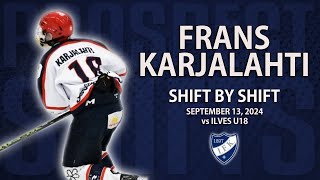 Frans Karjalahti vs Ilves U18  Sep 13 2024  2028 NHL Draft [upl. by Iasi]