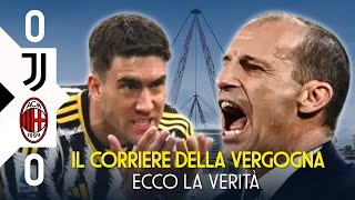 VLAHOVIC CONTRO ALLEGRI  CORRIERE DELLO SPORT INDEGNO  NUMERI IMPIETOSI DELLA JUVENTUS [upl. by Laurence]