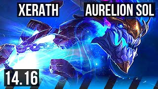 XERATH vs AURELION SOL MID  1039 600 games  EUW Diamond  1416 [upl. by Robinetta]