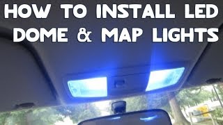 How To Install LED Dome amp Map Lights In Your Car 2019 [upl. by Marlen]