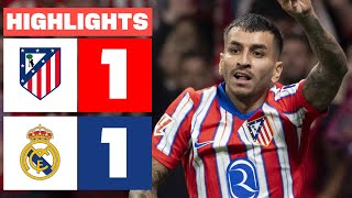 ATLÉTICO DE MADRID 1  1 REAL MADRID  RESUMEN LALIGA EA SPORTS [upl. by Ileane]