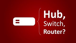 Hub switch or router Network devices explained [upl. by Marler]