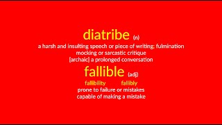 diatribe amp fallible [upl. by Netsrik368]