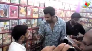 Vishal Raids Video Shop in Tirupur Finds Pirated CDs of Poojai and Kaththi  Thiruttu VCD [upl. by Ansel]