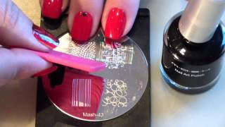 Supertruco para estampar en uñas Stamping nails cute trick [upl. by Hcib]