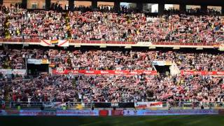 Espectacular cántico rayista en el minuto 24  Rayo Vallecano 31 UD Almería [upl. by Razec]