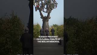 Putin Kneels to Honour 2004 Beslan School Siege Victims  Subscribe to Firstpost [upl. by Perrins]