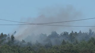 WaldbrandRauchwolke Großeinsatz für die Feuerwehr Hörstel 05072018 [upl. by Chema]